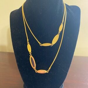 Vintage Monet Gold tone chain necklace